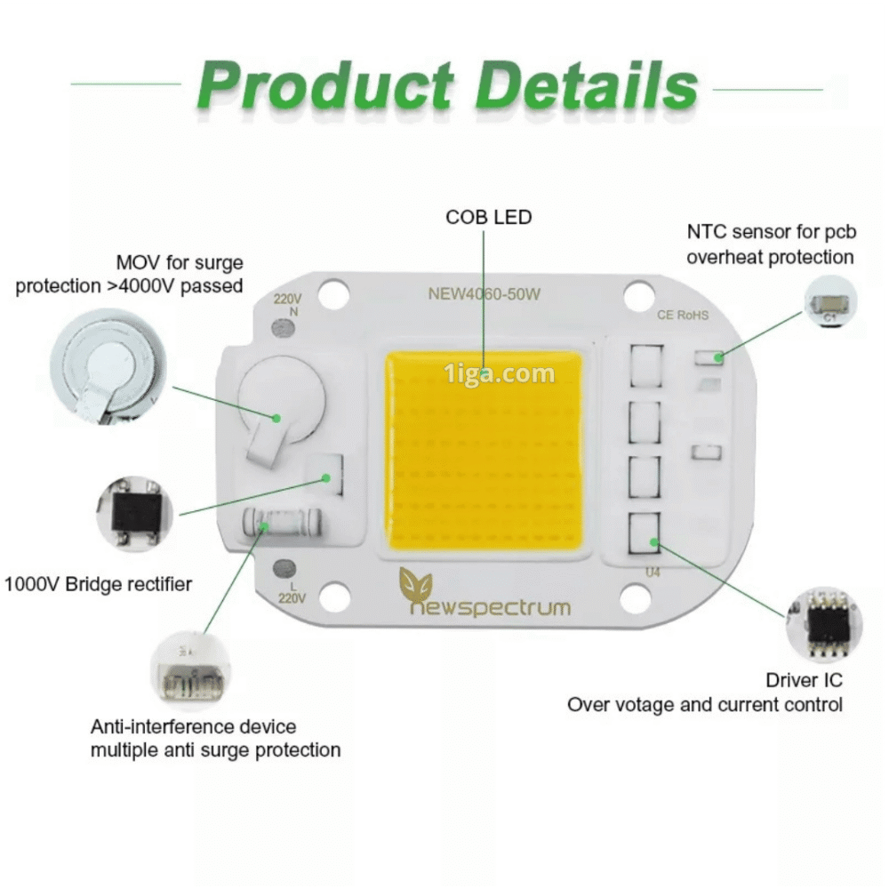 Mata Lampu LED PJU 220V 20 Watt 30 Watt 50 Watt Dengan Fitur Anti Petir - Gambar 9
