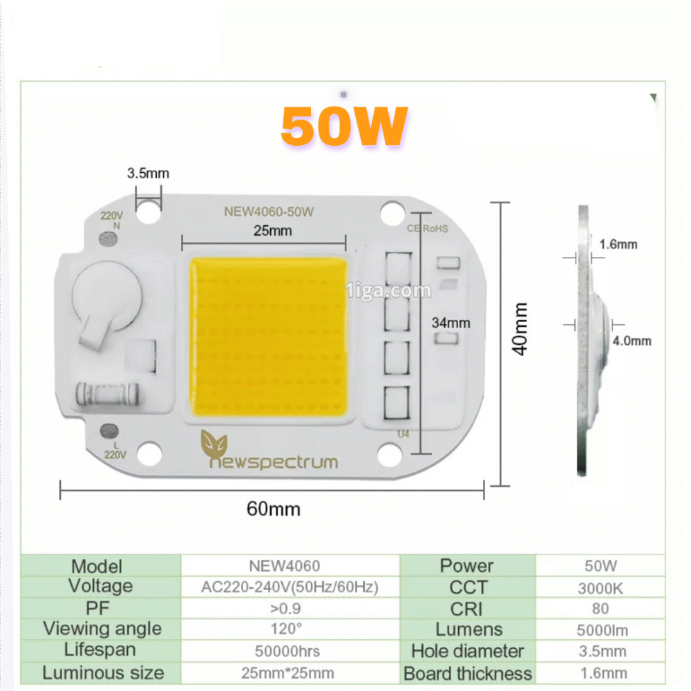 Mata Lampu LED PJU 220V 20 Watt 30 Watt 50 Watt Dengan Fitur Anti Petir - Gambar 4